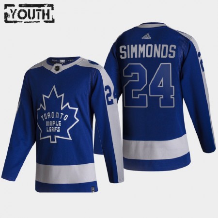 Dětské Hokejový Dres Toronto Maple Leafs Dresy Wayne Simmonds 24 2020-21 Reverse Retro Authentic